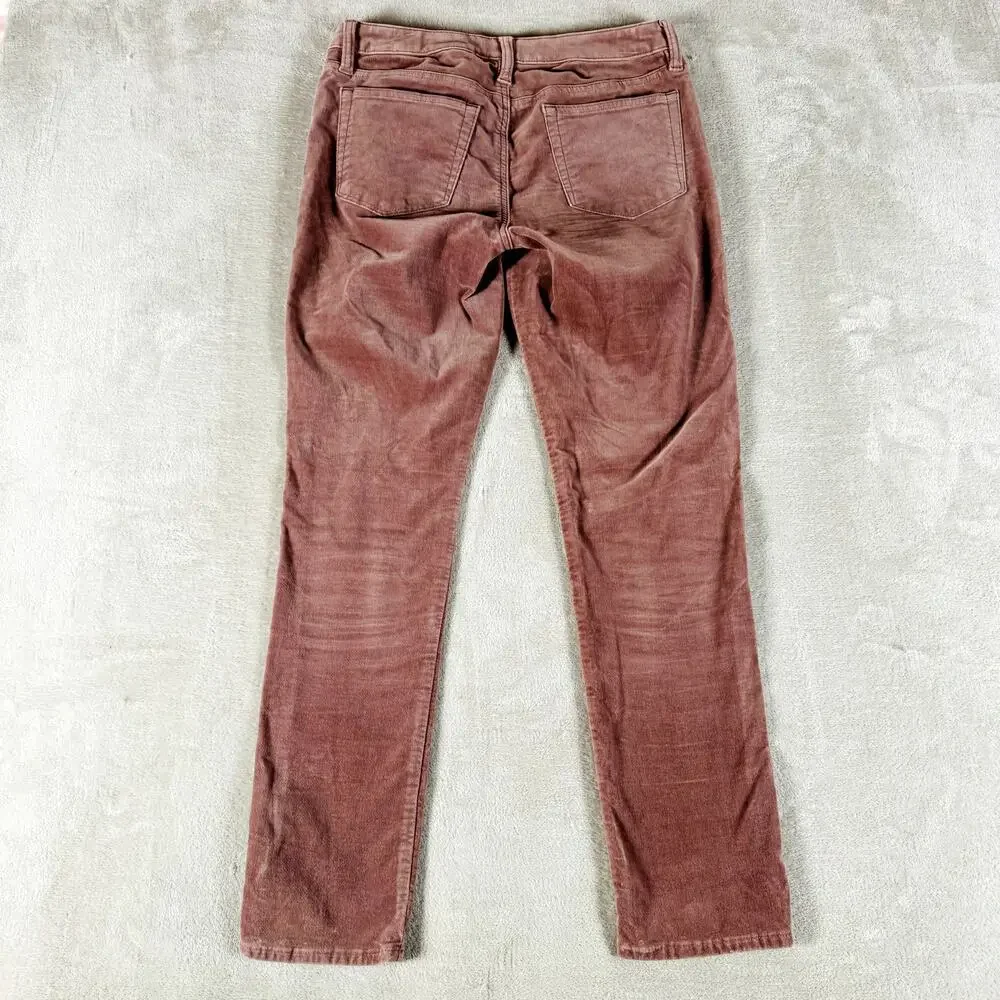 Lucky Brand Straight Leg Corduroy Pants in Dusty Rose
